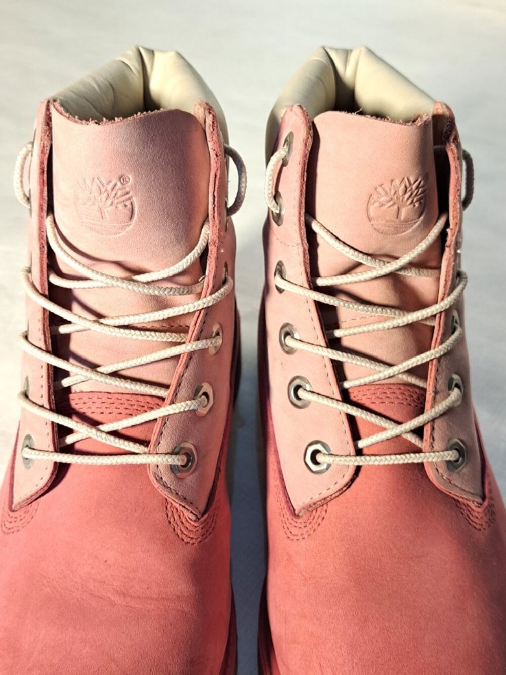 Timberland 6" Premium Waterproof Boots Pink Girls Size 6.5 Big Kid w/ Box - Picture 6 of 14